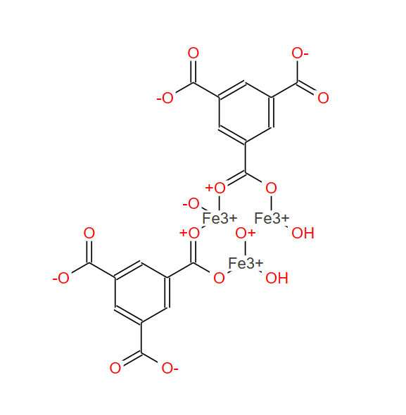 1,3,5-苯三羧酸铁(III)水合物,多孔(不含F的MIL-100(FE),KRICT：F100)[铁三聚物 1257379-83-1