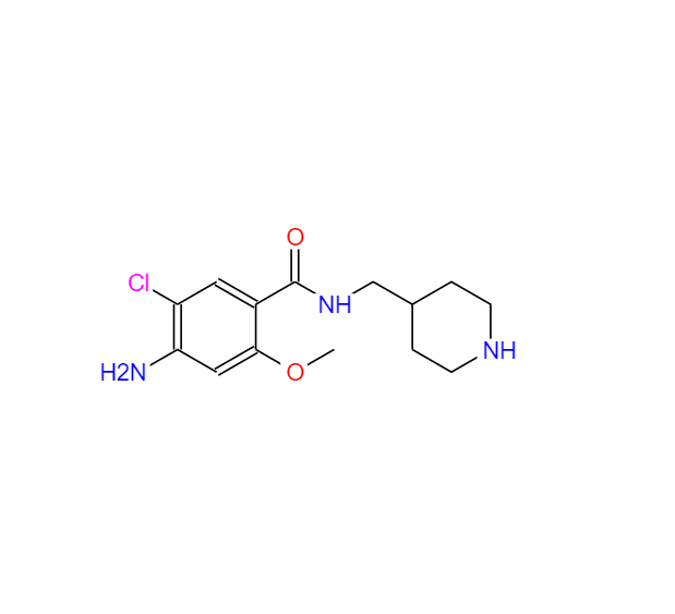 4-氨基-5-氯-2-甲氧基-N-(4-甲基哌啶)苯甲酰胺