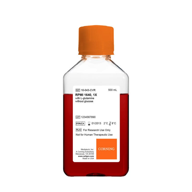 Corning/康宁，RPMI1640培养基 (含谷氨酰胺)，货号10-040-CVRC