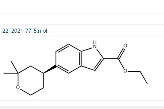 （S）-5-（2,2-二甲基四氢-2H-吡喃-4-基）-1H-吲哚-2-羧酸乙酯