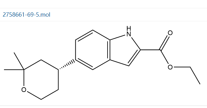 （R）-5-（2,2-二甲基四氢-2H-吡喃-4-基）-1H-吲哚-2-羧酸乙酯