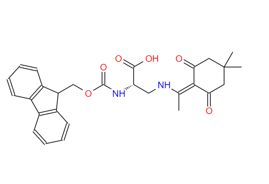 247127-51-1  (S)-2-((((9H-芴-9-基)甲氧基)羰基)氨基)-3-((1-(4,4-二甲基-2,6-二氧代环己基)乙基)氨基)丙酸