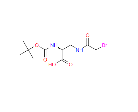 135630-90-9  (S)-3-(2-溴乙酰胺)-2-((叔丁氧基羰基)氨基)丙酸