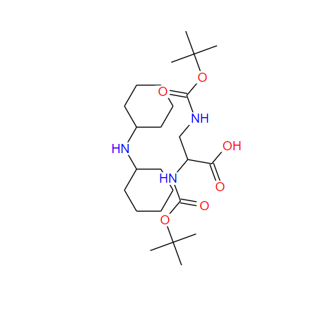 201472-68-6  N-[叔丁氧羰基]-3-[[叔丁氧羰基]氨基]-L-丙氨酸和 N-环己基环己胺的化合物