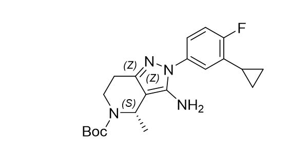 （S）-3-氨基-2-（3-环丙基-4-氟苯基）-4-甲基-2,4,6,7-四氢-5H-吡唑并[4,3-c]吡啶-5-羧酸叔丁酯