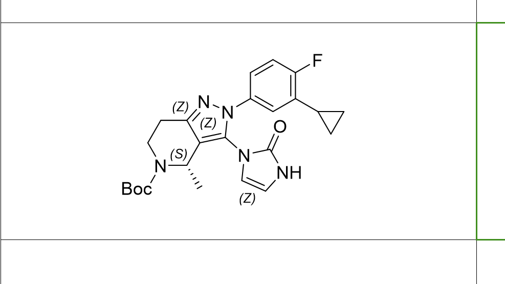 （S）-2-（3-环丙基-4-氟苯基）-4-甲基-3-（2-氧代-2,3-二氢-1H-咪唑-1-基）-2,4,6,7-四氢-5H-吡唑并[4,3-c]吡啶-5-羧酸叔丁酯