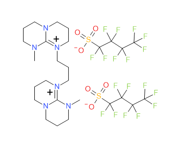 新型离子液体 (1,1'-(丁烷-1,4-二基)双9-甲基嘧啶并[1,2-a]嘧啶鎓)双全氟丁烷磺酸盐 2917536-50-4