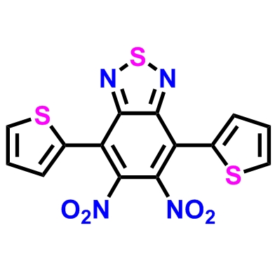 4,7-双(2-噻吩基)-5,6-二硝基-2,1,3-苯并噻二唑 ；165190-73-8