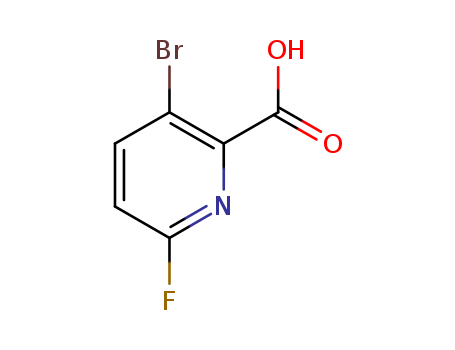 3-溴-6-氟吡啶-2-甲酸 1211589-43-3