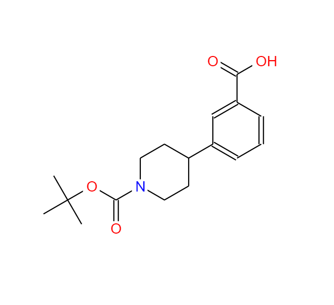 1-BOC-4-(3-羧基苯基)哌啶