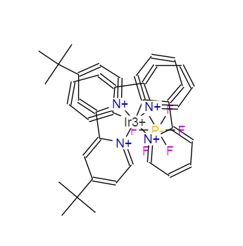 676525-77-2；(4,4'-二叔丁基-2,2'-联吡啶)双[(2-吡啶基)苯基]铱(III)六氟磷酸盐