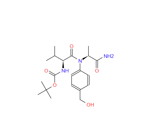(S)-2-(BOC-氨基)-N-[(S)-1-[[4-(羟甲基)苯基]氨基]-1-氧代-2-丙基]-3-甲基丁酰胺 1884577-99-4