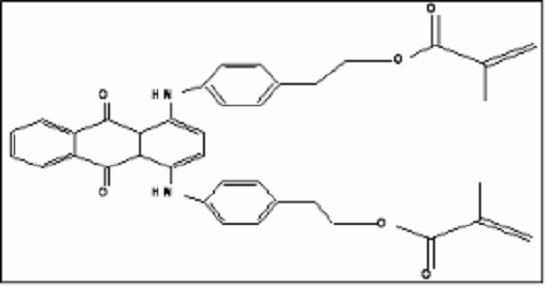 1,4-双(4-(2-甲基丙烯酰氧基乙基) 苯基氨基)蒽醌 RB246 CAS#:121888-69-5