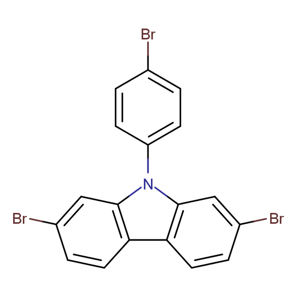 2,7-二溴-9-(4-溴苯基)-9H-咔唑