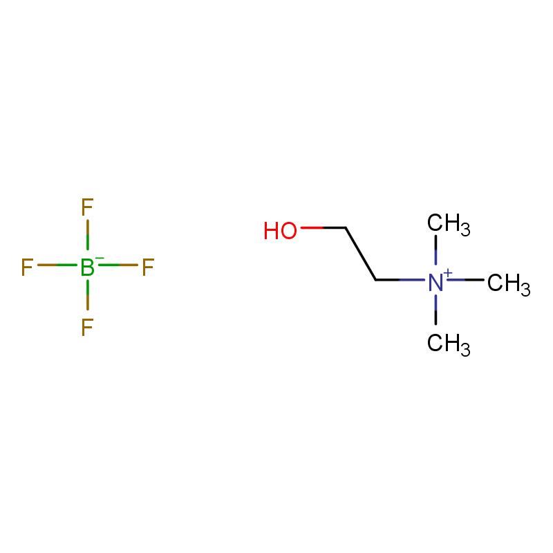 152218-75-2 2-羟基-N,N,N-三甲基乙铵四氟硼酸盐 结构式图片