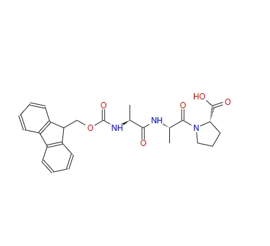 (S)-1-((S)-2-((S)-2-((((9H-芴-9-基)甲氧基)羰基)氨基)丙酰氨基)丙酰基)吡咯烷-2-羧酸 161220-53-7