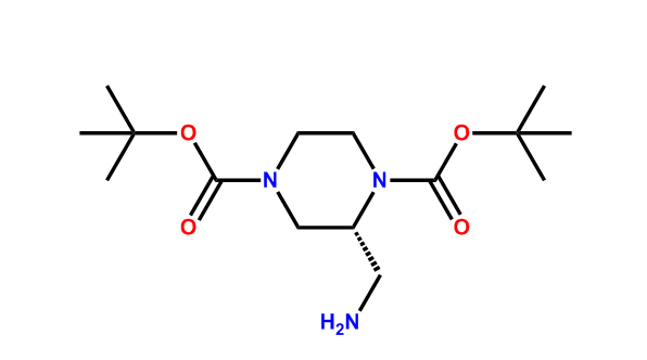 (R)-2-(氨基甲基)哌嗪-1,4-二羧酸二叔丁酯