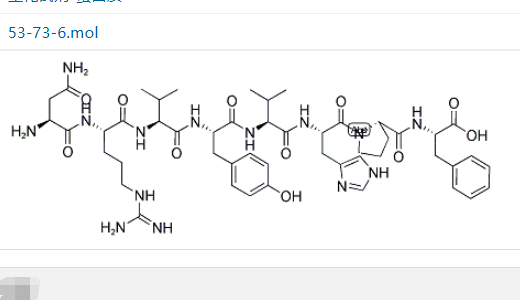 血管紧张素胺；53-73-6