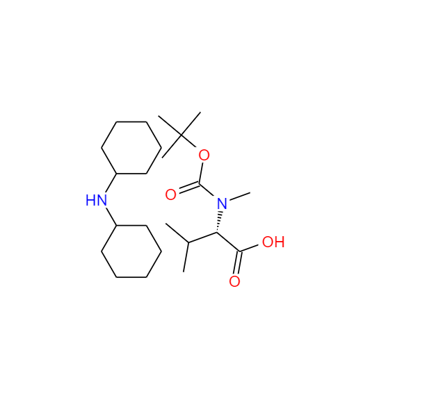 N-叔丁氧羰基-N-甲基-L-缬氨酸二环己基铵盐