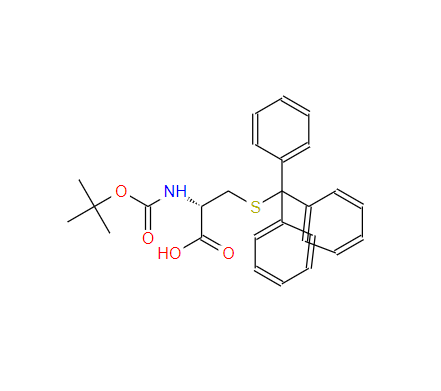 87494-13-1 N-叔丁氧羰基-S-三苯甲基-D-半胱氨酸