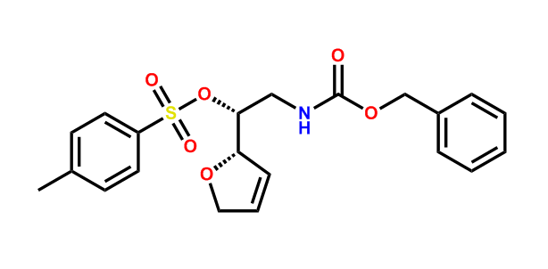 Benzyl N-[(2R)-2-[(2S)-2,5-dihydrofuran-2-yl]-2-[(4-methylbenzenesulfonyl)oxy]ethyl]carbamate