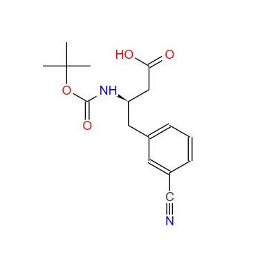 (R)-3-((叔丁氧羰基)氨基)-4-(3-氰基苯基)丁酸 269726-83-2