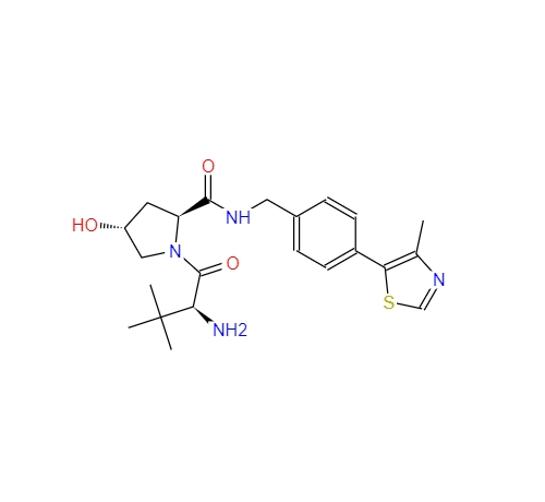 (2S,4R)-1-((S)-2-氨基-3,3-二甲基丁酰基)-4-羟基-N-(4-(4-甲基噻唑-5-基)苄基)吡咯烷-2-甲酰胺 1448297-52-6