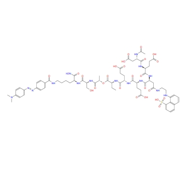 Ac-Asp-Glu-Asp(EDANS)-Glu-Glu-Abu-L-lactoyl-Ser-Lys(DABCYL)-NH2 188530-20-3