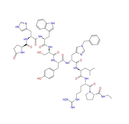 (Des-Gly10,D-Ser4,D-His(Bzl)6,Pro-NHEt9)-LHRH 134053-51-3