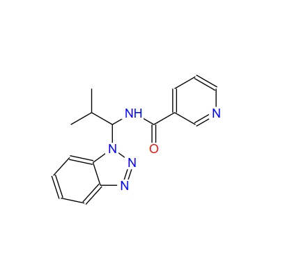 N-(1-Benzotriazol-1-yl-2-methyl-propyl)-nicotinamide 182491-47-0