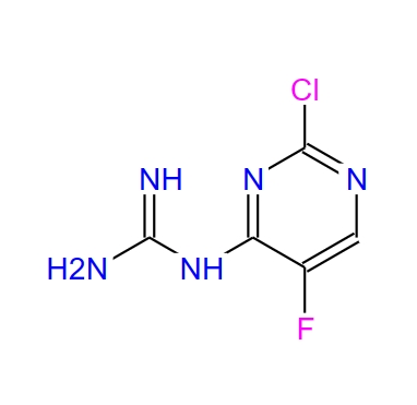 N-(2-Chloro-5-fluoro-pyrimidin-4-yl)-guanidine 145694-76-4