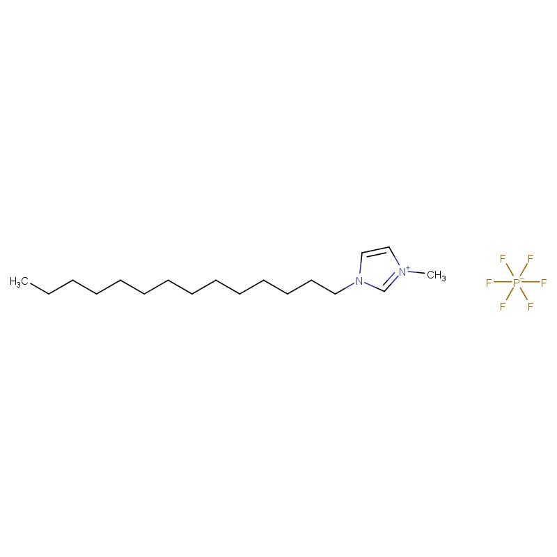 219947-94-1 1-十四烷基-3-甲基咪唑六氟磷酸盐 结构式图片