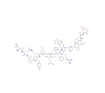 β-MSH, porcine;DEGPYKMEHFRWGSPPKD 19941-13-0