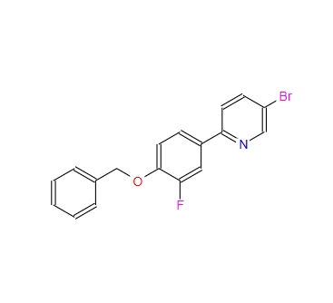 5-bromo-2-{3-fluoro-4-[(phenylmethyl)oxy]phenyl}pyridine 960300-05-4