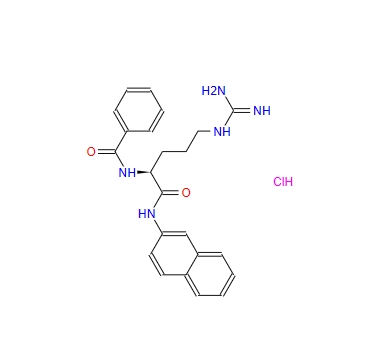 N-[(1S)-4-[(氨基亚胺甲基)氨基]-1-[(2-萘基氨基)羰基]丁基]-苯甲酰胺盐酸盐(1:1) 198555-19-0