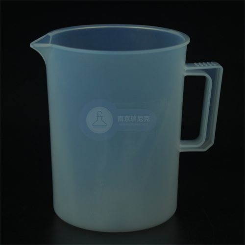 PFA烧杯1L大容量把手一体成型耐受强酸强碱含氟塑料烧杯