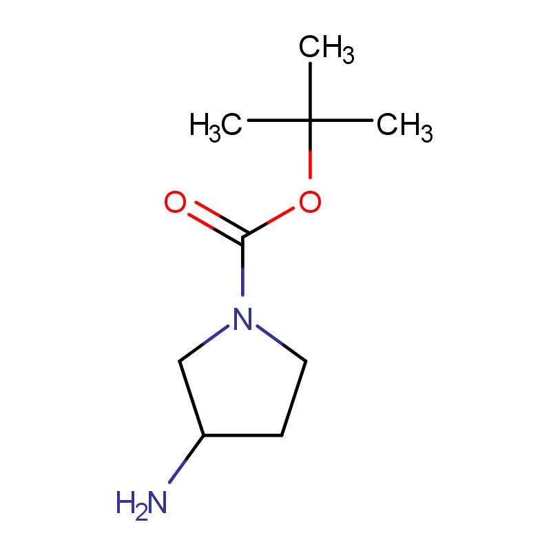 147081-49-0 (R)-1-Boc-3-氨基吡咯烷 结构式图片