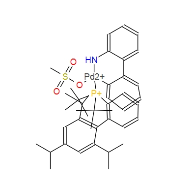 1447963-75-8；甲烷磺酸(2-二叔丁基膦基-2',4',6'-三异丙基-1,1'-联苯基)(2'-氨基-1,1'-联苯-2-基)钯(II)