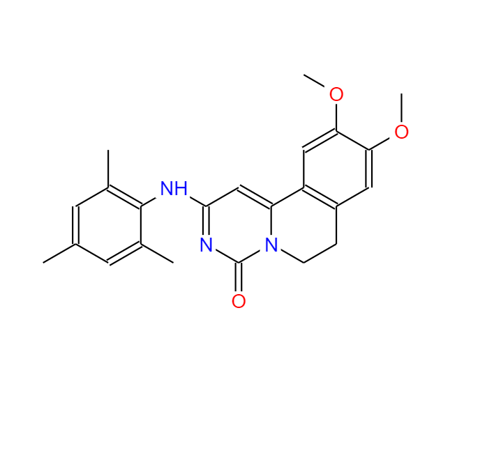 9,10-dimethoxy-2-(2,4,6-trimethylanilino)-6,7-dihydropyrimido[6,1-a]isoquinolin-4-one