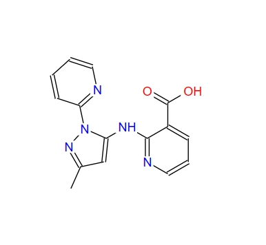 2-[[3-methyl-1-(2-pyridinyl)-1H-pyrazol-5-yl]amino]nicotinic acid 364728-09-6