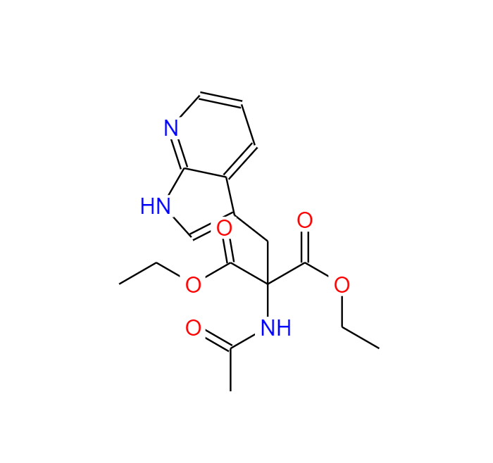 Ethyl α-Acetamido-α-carbethoxy-β-(7-aza-3-indolyl)propionate