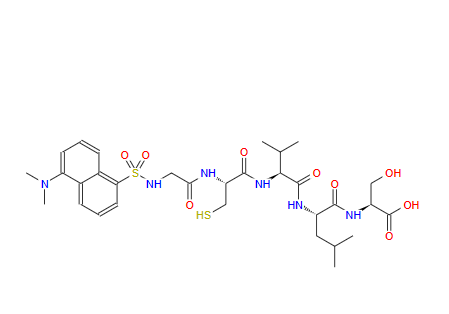 143744-88-1；Dansyl-Gly-Cys-Val-Leu-Ser-OH；Dansyl-Gly-Cys-Val-Leu-Ser-OH