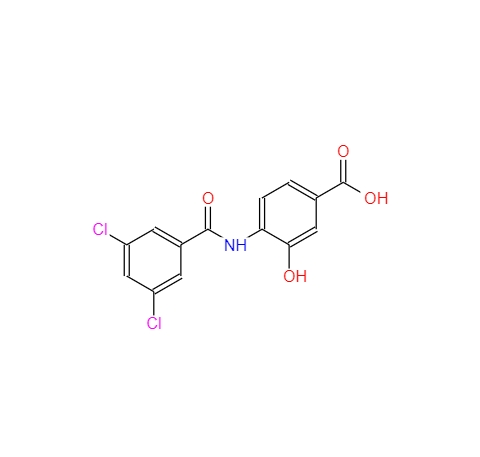 4-(3,5-二氯苯甲酰氨基)-3-羟基苯甲酸