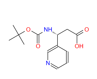 500788-96-5；(R)-BOC-3-(3-哌啶基)-Β-丙氨酸；(R)-N-Boc-3-(3-Pyridyl)--alanine