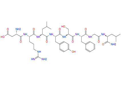 123338-13-6；抑制剂多肽 Type A Allatostatin IV；ASP-ARG-LEU-TYR-SER-PHE-GLY-LEU-NH2