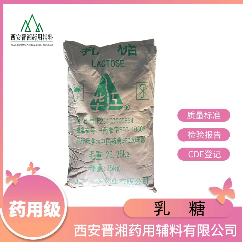 乳糖药用辅料  符合20版药典标准 一瓶可定资质齐全