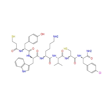 3-Mercaptopropionyl-Tyr-D-Trp-Lys-Val-Cys-p-chloro-D-Phe-NH2 123528-93-8