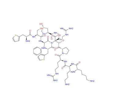 Lys-Lys-(Hyp3,β-(2-thienyl)-Ala5·8,D-Phe7)-Bradykinin 103412-40-4