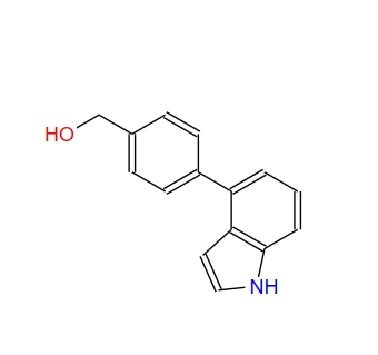 4-(4-hydroxymethylphenyl)indole 1195785-08-0