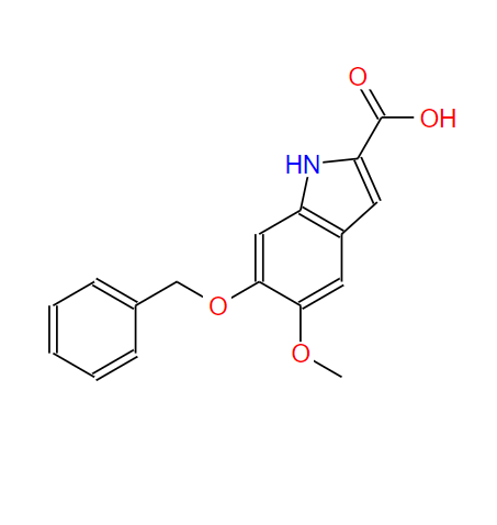 2495-92-3 6-(苄氧基)-5-甲氧基-1H-2-吲哚甲酸